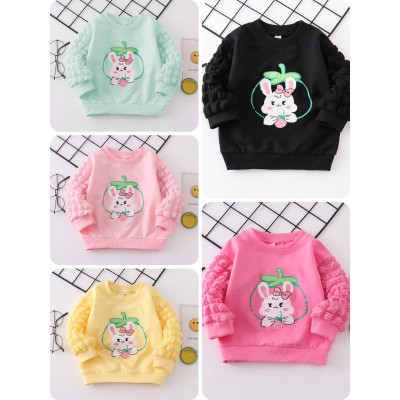 sweater girls fruity rabbit enfold strawberry IDN 23 - sweater anak perempuan